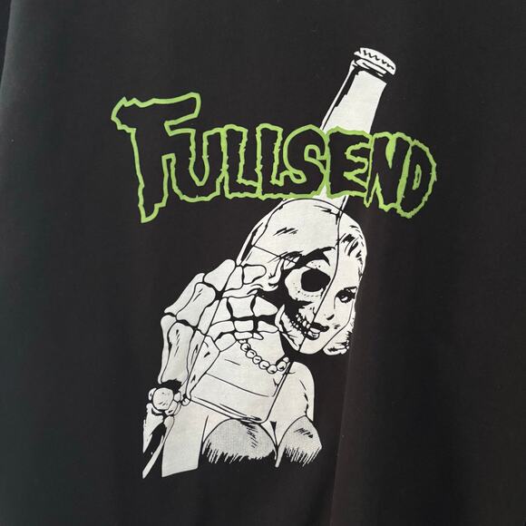 Full Send Nelk Boys Reaper Crewneck Sweatshirt Misfits Homage Size Large - Picture 2 of 5